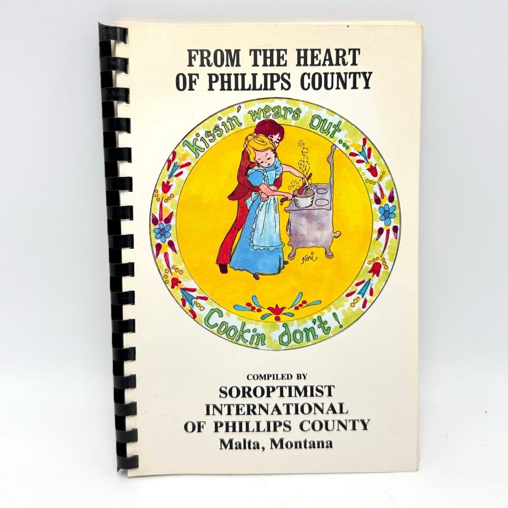 Malta Montana Community Cookbook Phillips County Soroptimist Recipes Vintage 70s